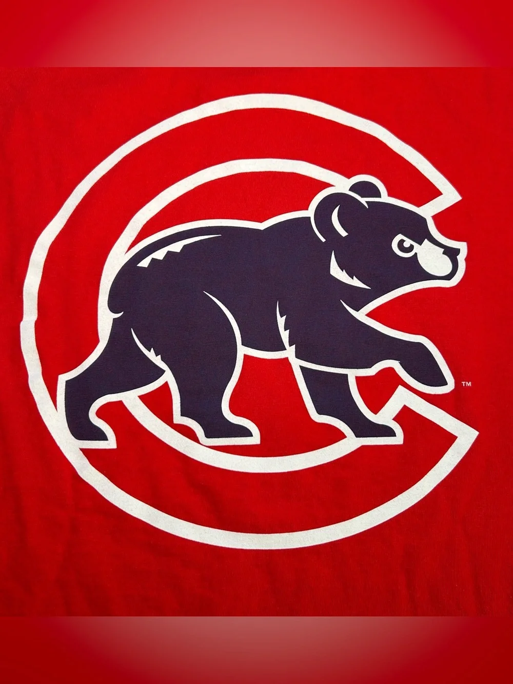 Vintage Nike Team Chicago Cubs MLB Men’s Center Swoosh T-Shirt Y2K Red size M